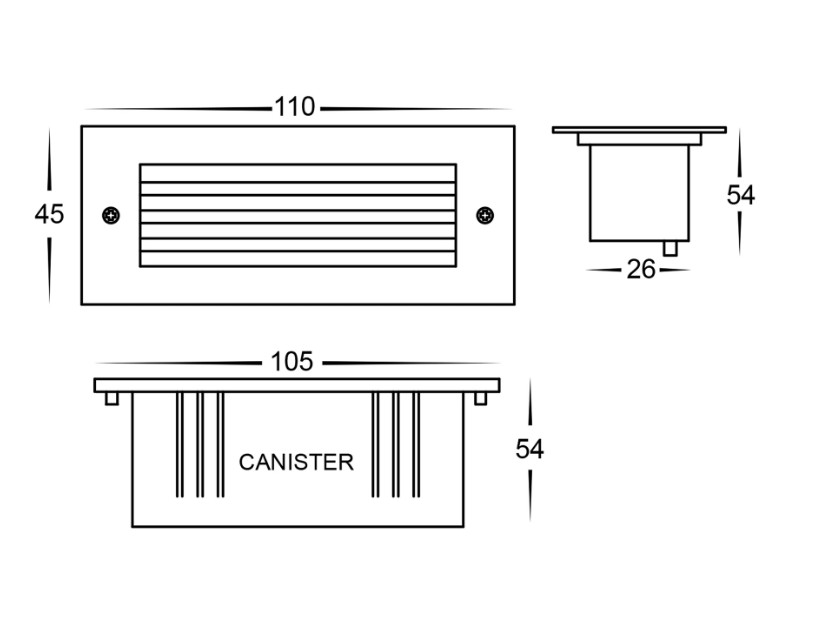 HV3008 Dimensions