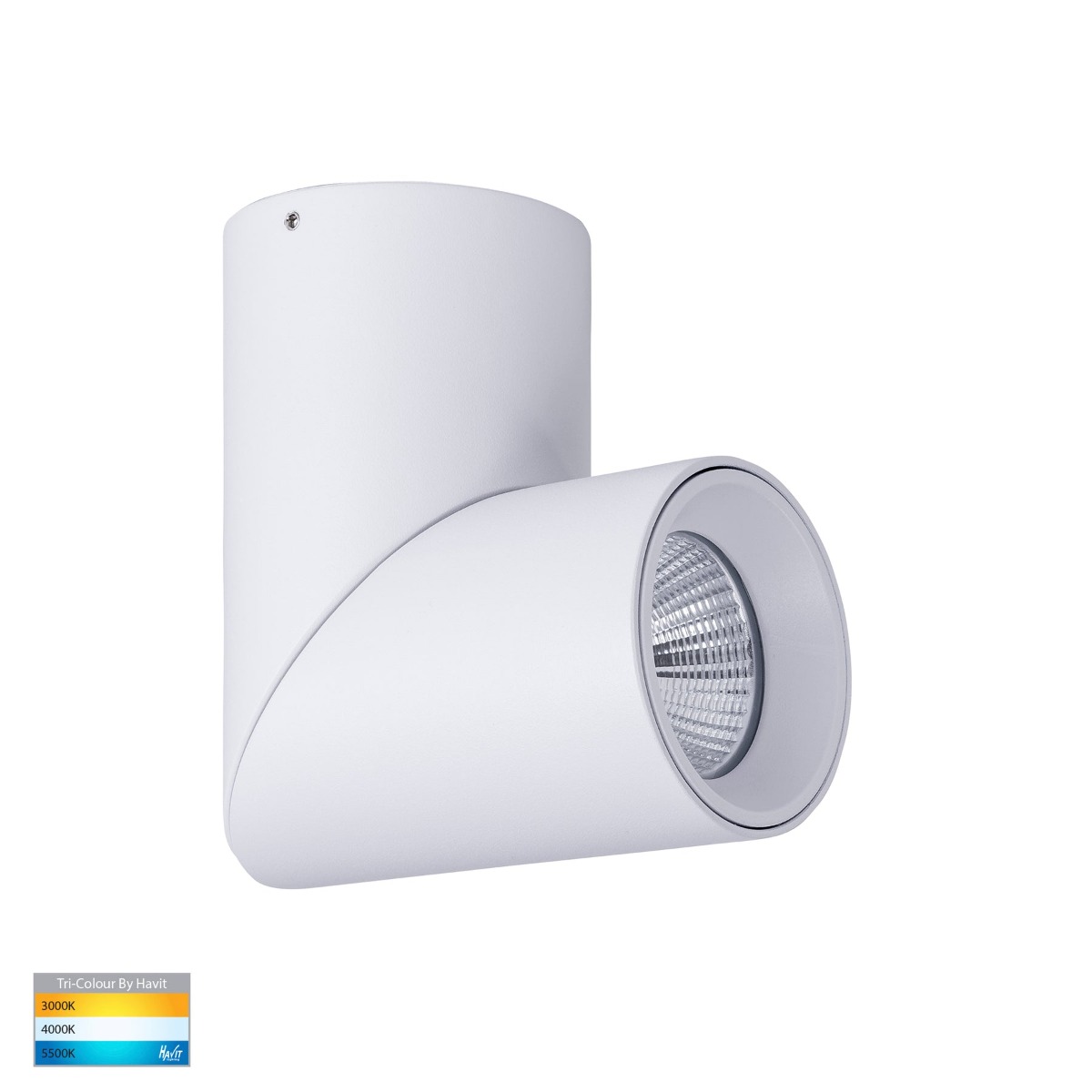 Havit Nella 12w Adjustable Surface mounted spotlight HV5823T-WHT fully tilt