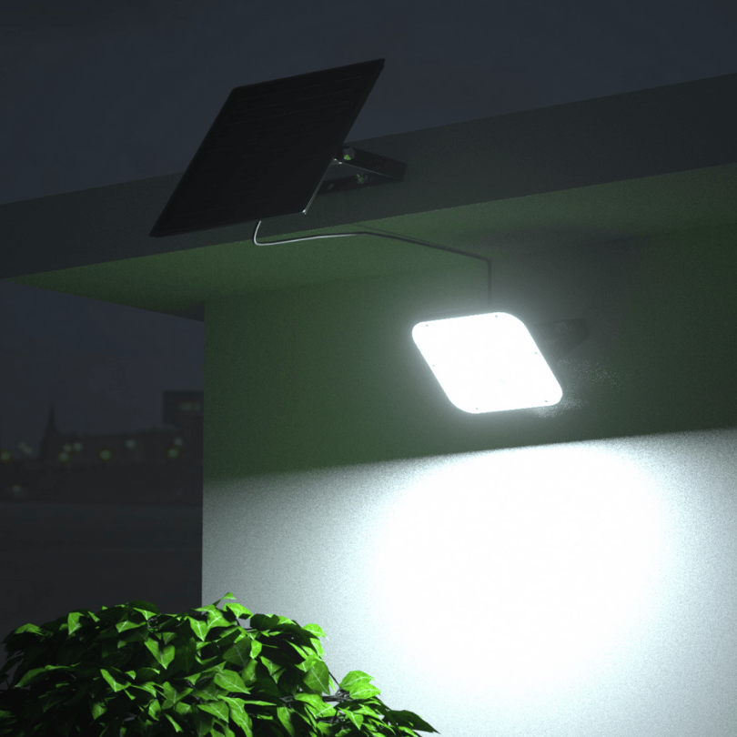 LSDSFL30W Solar Powered 30W LED Flood Light w/ Sensor - lifestyle