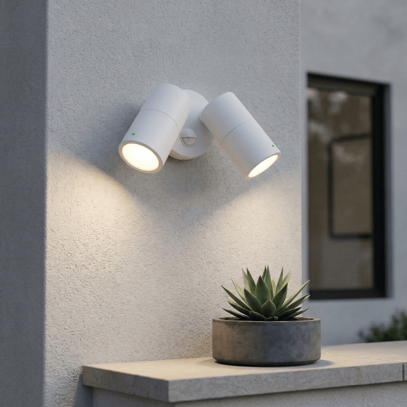Bondi Twin Spotlight (Sensor) White 2 x GU10 - lifestyle