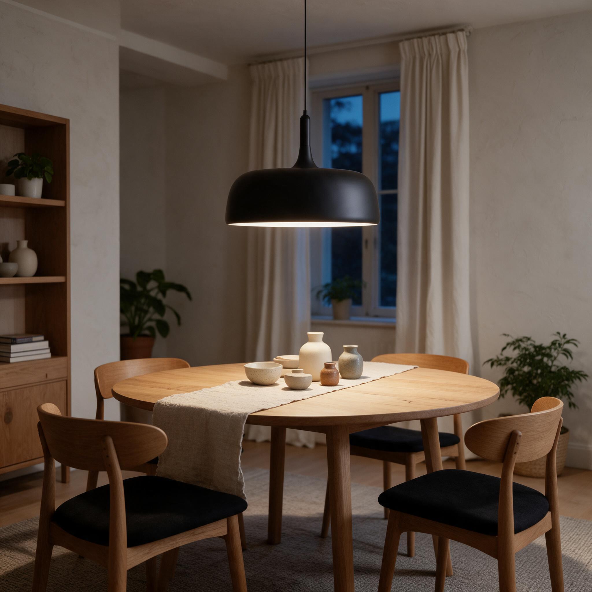 Ailia imports Jaxon Black 1 Light pendant  - lifestyle