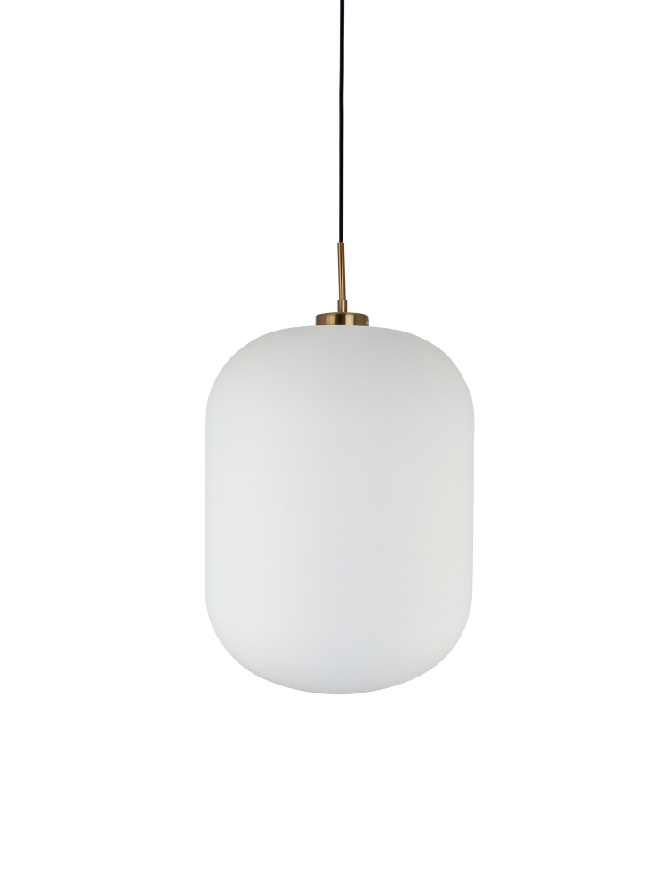Kingsbury 350mm Opal/Brass Pendant