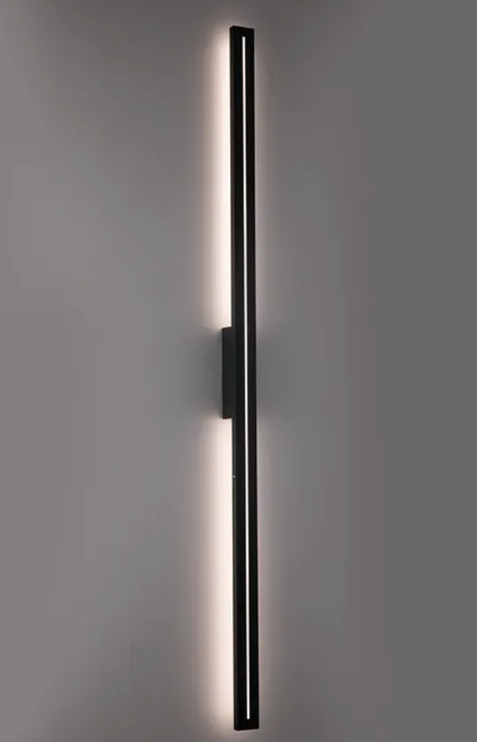 Edgar Linear Wall Light- black large