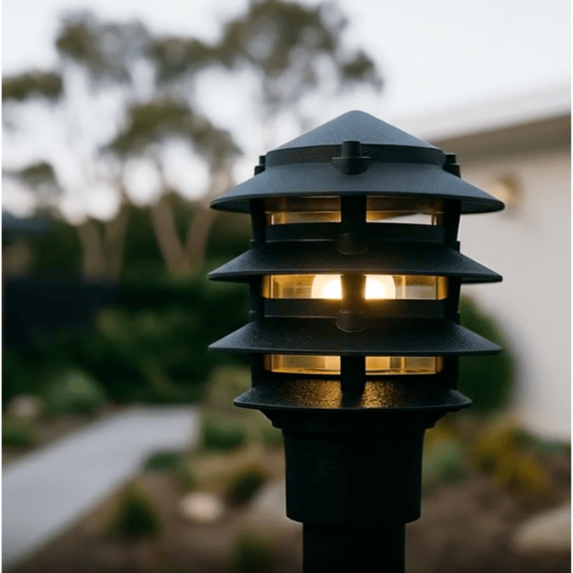 Pagoda Post Top Black MXB1 - lifestyle