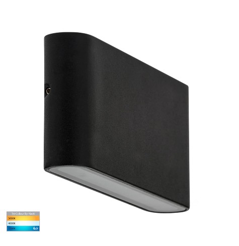 HV3644T-BLK-240V Lisse Large Up/ Down Exterior Wall Light - Angle