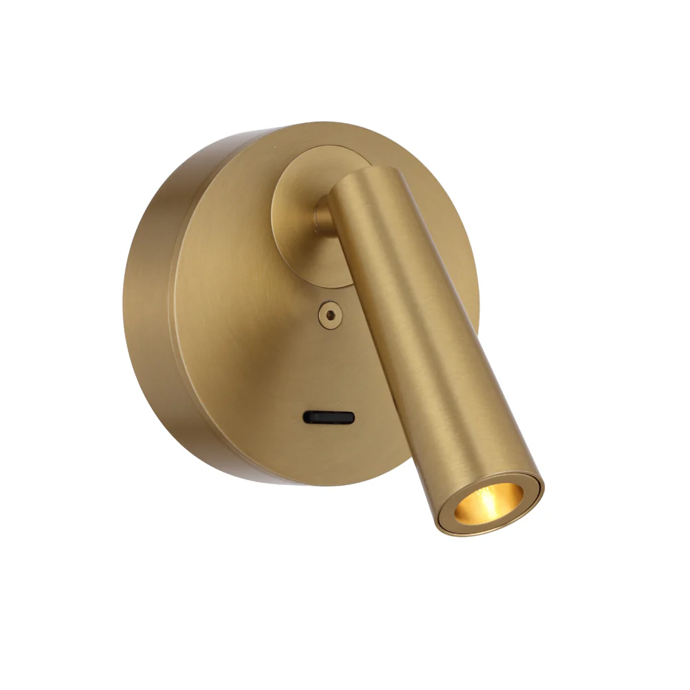 Lodan Brass 1LT Wall Spotlight 3watt 3000K