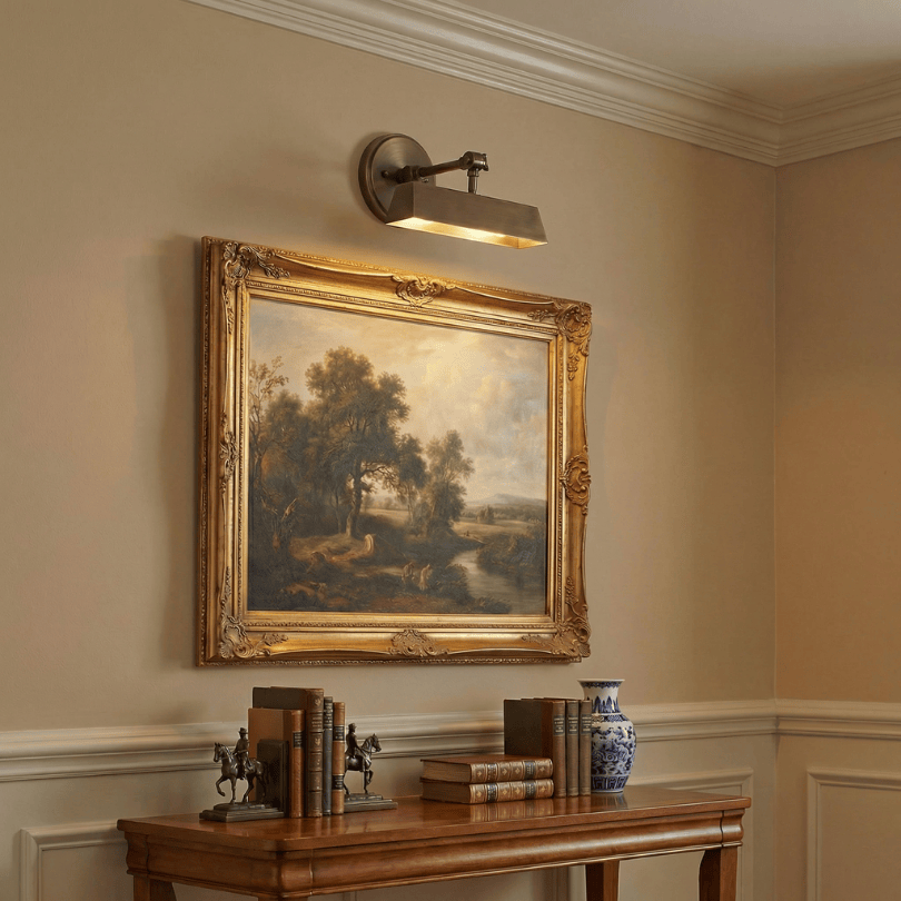 Loxby picture light bronze - lifestyle