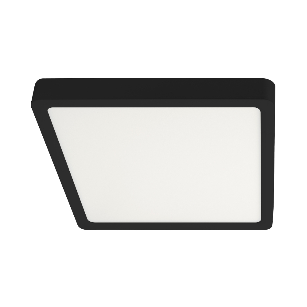 Telbix Lunos Square Black LED Oyster Lights -main