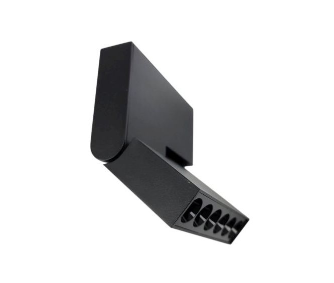 Magnetic Track Fold 6 - 8watt Adjustable spotlight - Black side 1