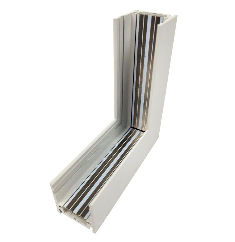Magnetic Track Inner corner for wall mounting - White
