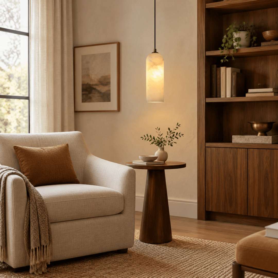 Mandello 1LT Pendant - White / Alabaster - lifestyle 1
