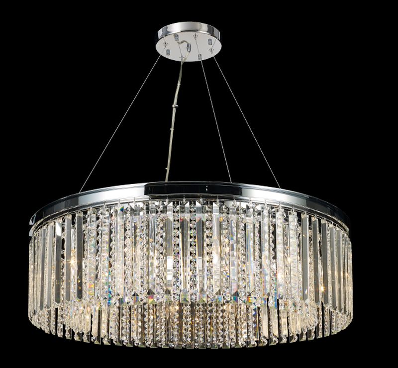 Ailia Imports Matilda 800mm 12LT Crystal Pendant AC-1580-500-CHR