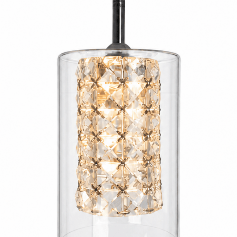 Myrtle 1LT Pendant Clear / Crystal AP-1227-1-CHR - close up
