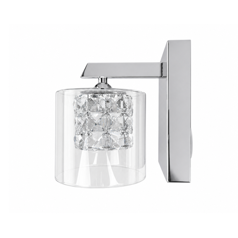 Myrtle 1LT Wall Light Chrome AW-2109 - CHR/CLR- side