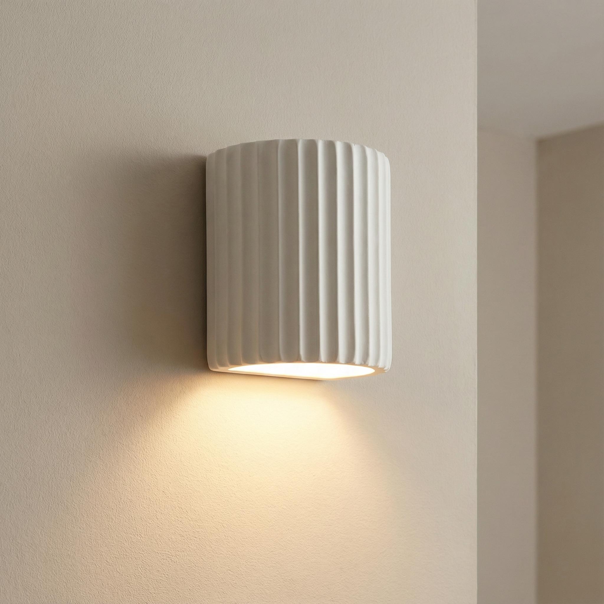 Netley - Down only Gypsum Wall light - dimensions