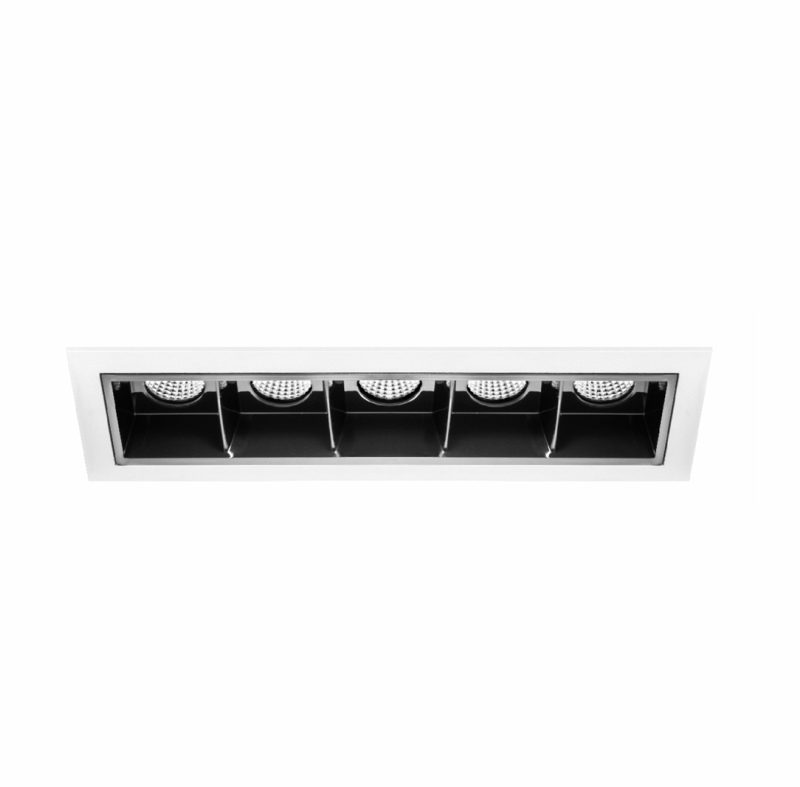 Unios Node 5 - 10watt LED Rectangular downlight - White