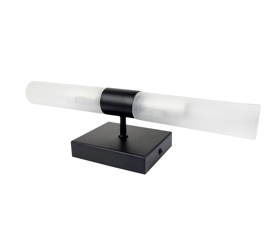 Ailia Imports Odette 2 Light Wall Light - Matt Black angle
