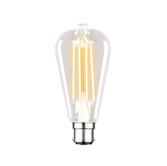Mercator Lighting Pear ST64 7.5 W B22 2700K LED Dimmable Globe