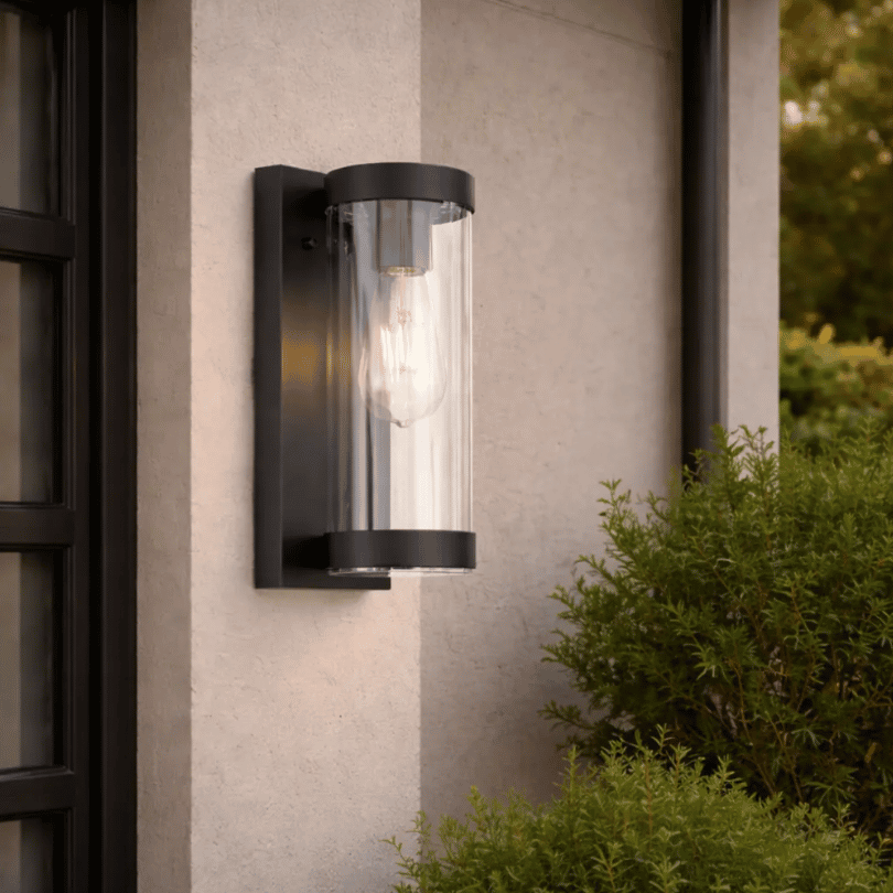 Provo Black Wall Light - IP43 - ES - lifestyle