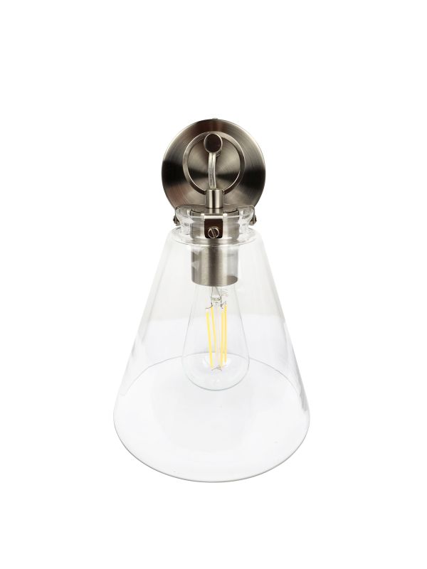 Ailia Imports - Quest 1lt Wall Light - Satin Chrome