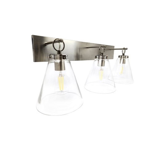 Ailia Imports Quest 3 Light wall Light - Satin Chrome