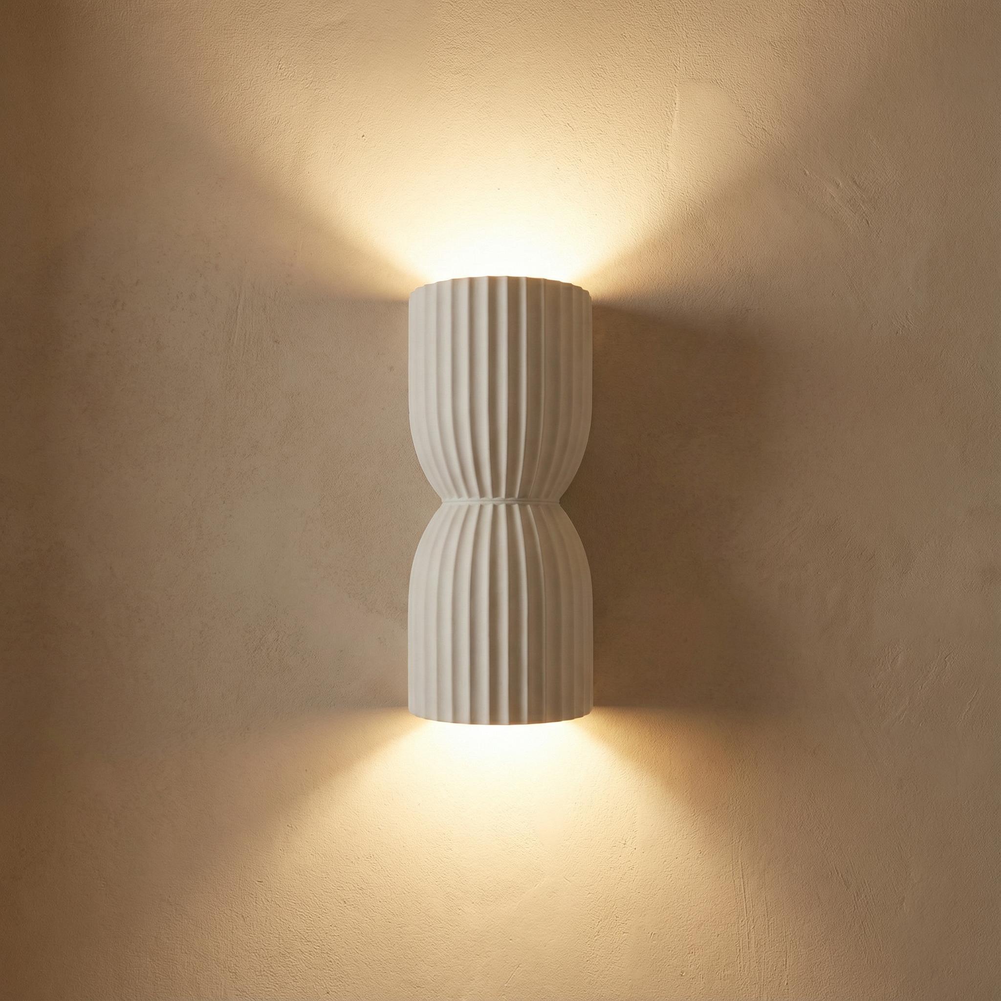 Rhodes - Up/ Down Gypsum Wall light - lifestyle