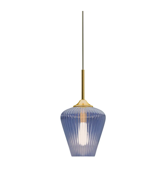 Calibo - Blue Ribbon Glass Pendant - 230mm