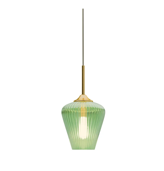 Calibo - Ribbon Glass Pendant - Green - 230mm