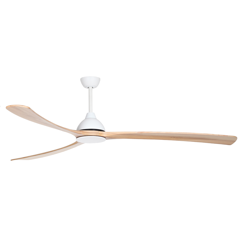 Fanco Sanctuary 92inch Natural Blade Kit with white motor