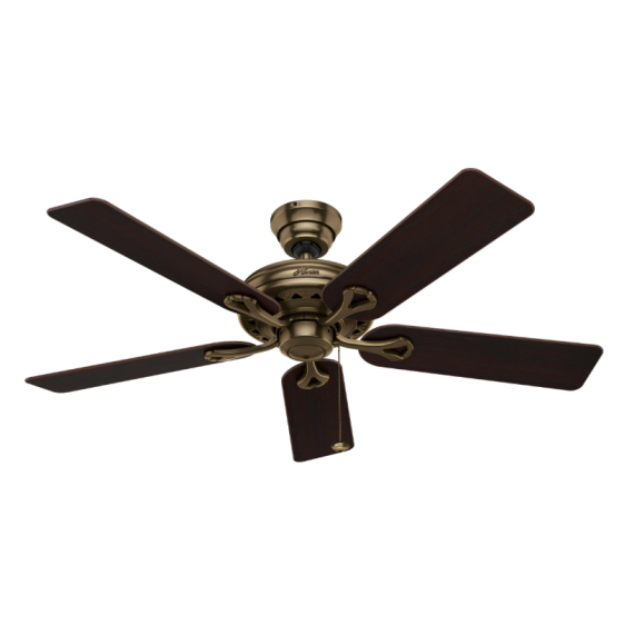Hunter Fans Savoy 52" Ceiling Fan Amber Bronze with Mahogany Blades