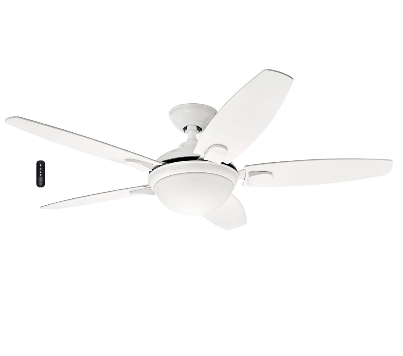 Hunter Fans Contempo White 52" Ceiling Fan with Light