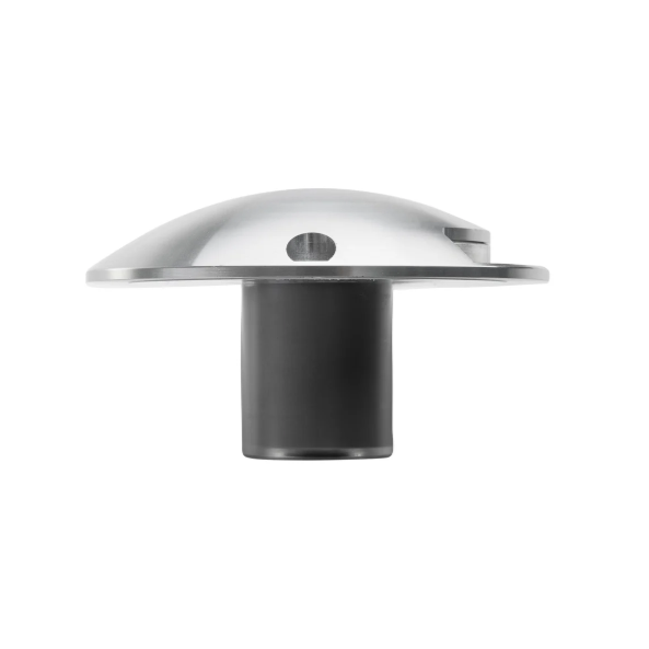 Havit Lighting Dome Recessed One Way Deck Light Silver Warm White Side View