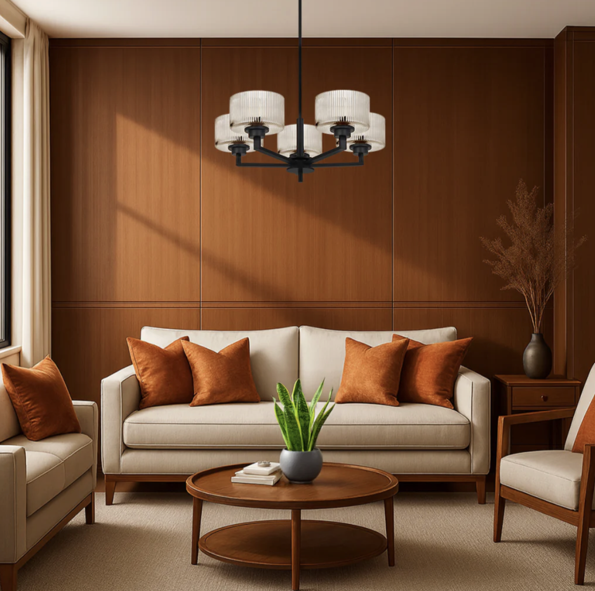 Moreno II 5LT Pendant - Black E14 - lifestyle