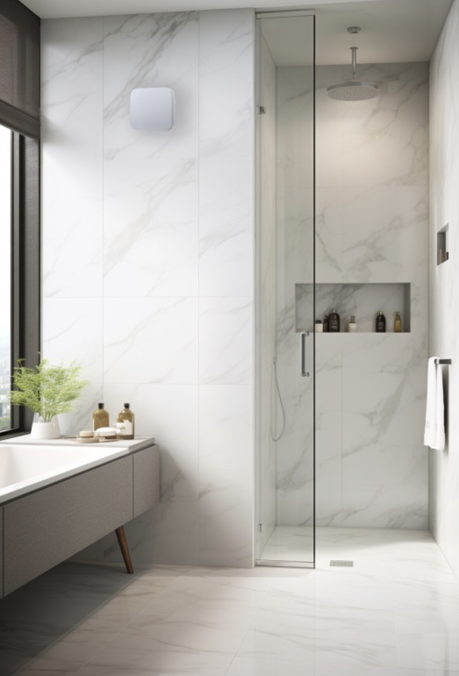 Edge DC 150 Wall Exhaust Fan - lifestyle