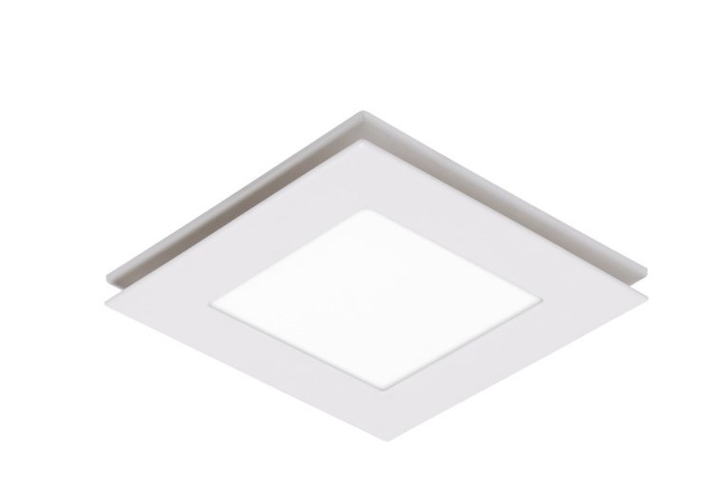 Flow 240 Square (Light) Exhaust Fan White MXFLFS25W