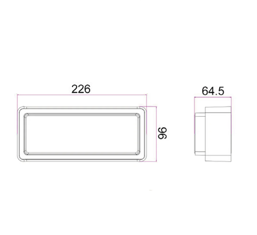 Heka1 13w Dark Grey Exterior Wall Light