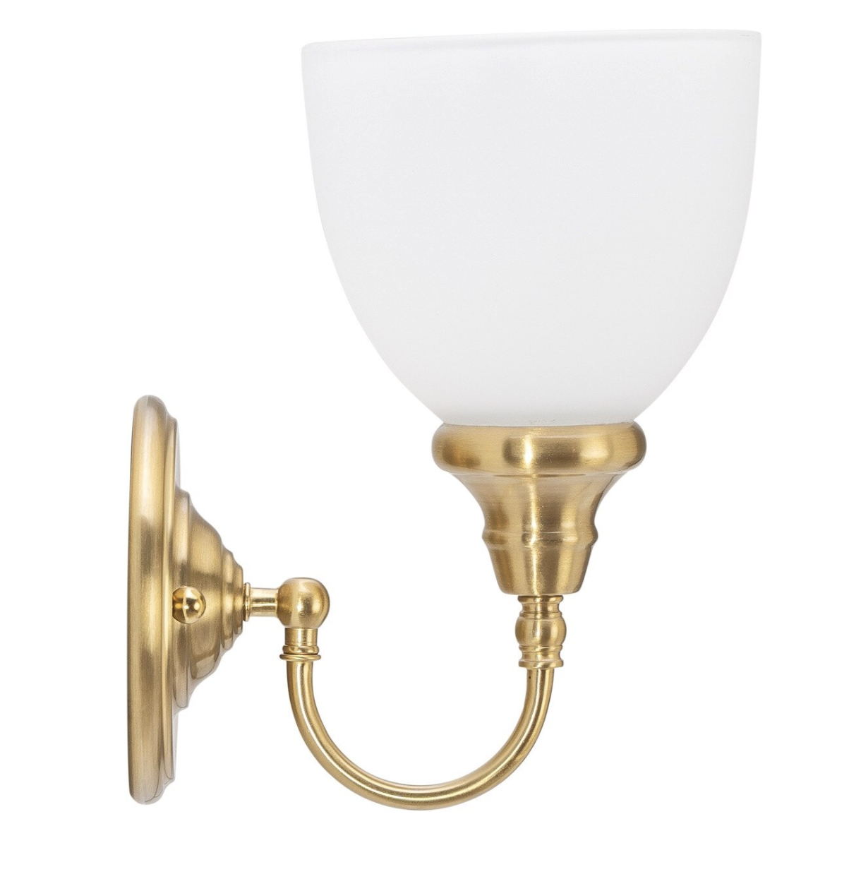 Benson 1 Light Wall Light - Satin Brass 1001582 - side