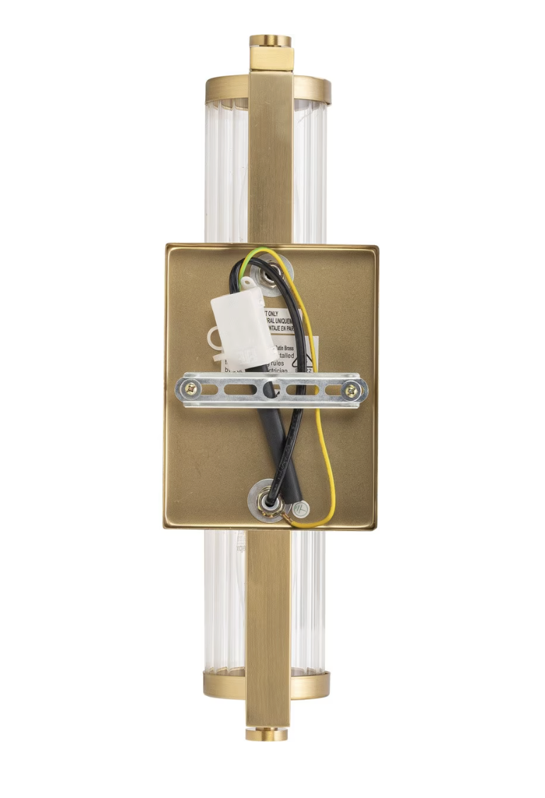 Rockford 2 Light Wall Light Satin Brass 1001588 - back 