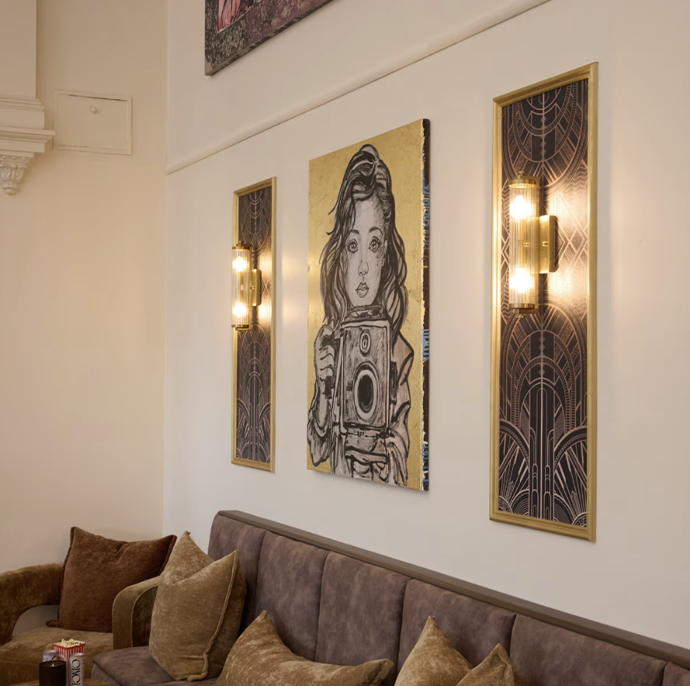 Rockford 2 Light Wall Light Satin Brass 1001588 -lifestyle 
