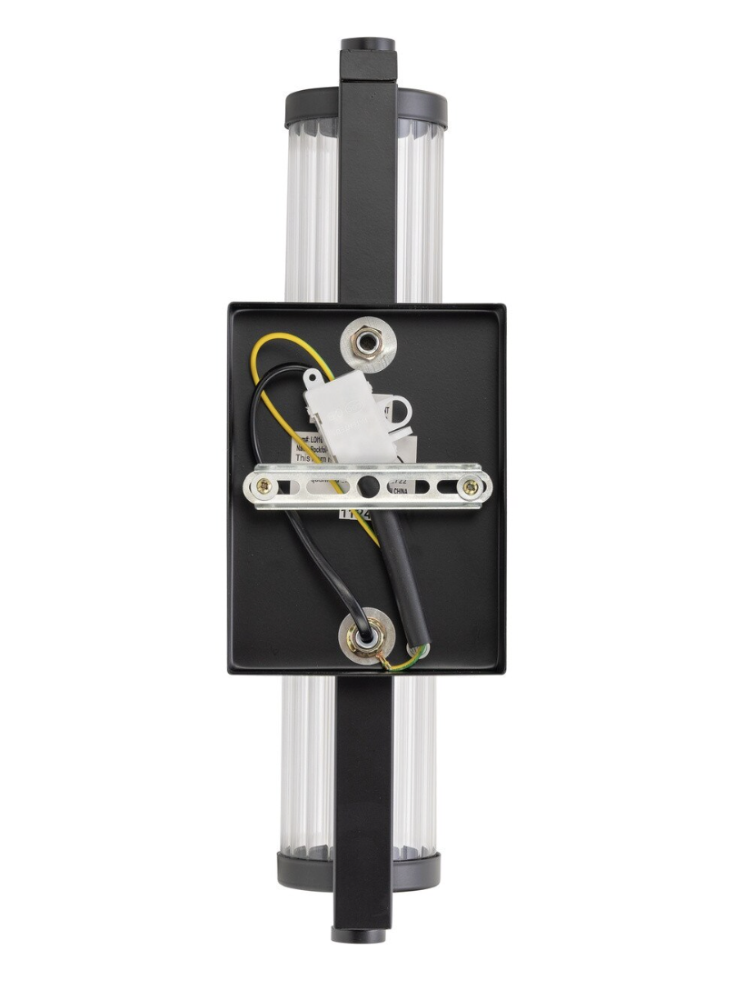 Rockford 2 Light Wall Light Black 1001589 - back