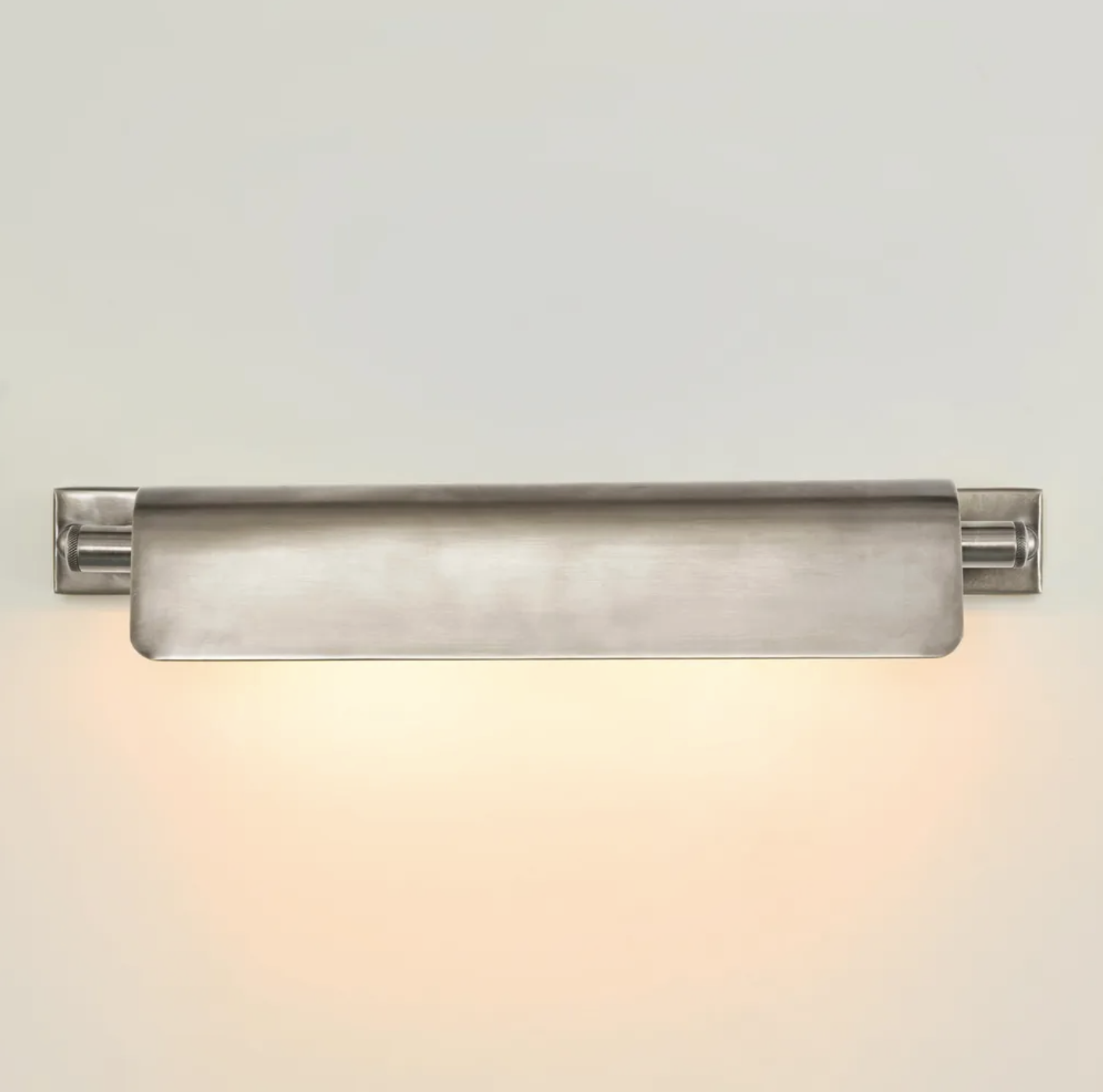 Bradman Ant Silver 2LT Wall / Picture Light - front