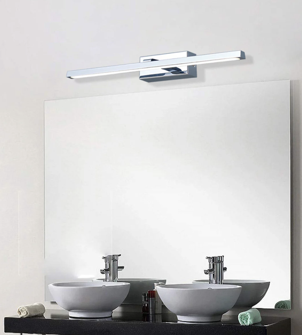 Lineal Chrome Wall Lights - 3 Sizes - lifestyle
