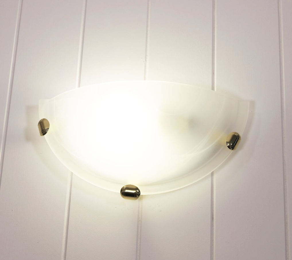 Remo wall sconce alabaster gold