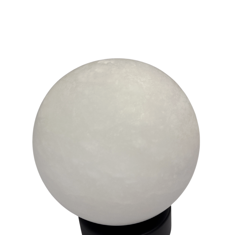 Piona 1LT Wall Light BLK - Alabaster Stone AW-21388-BLK - close up