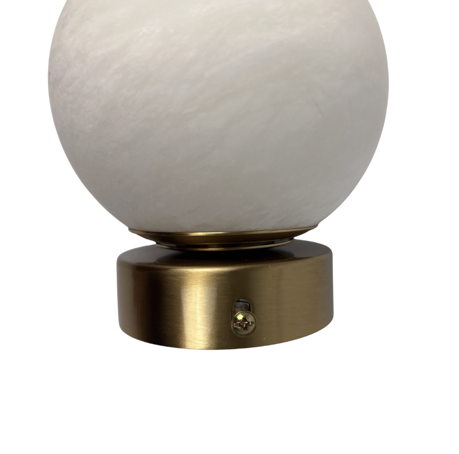 Piona 1LT Wall Light BRS - Alabaster Stone AW-2138-BRS. close