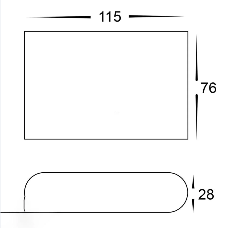 Lisse Small Down Only Exterior Wall Light - dimensions