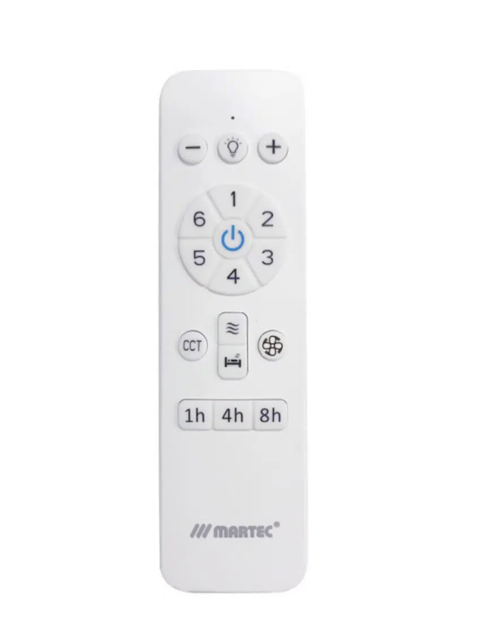 Fantom DC 480mm White Bladeless WIFI Ceiling Fan MFDC480W - remote