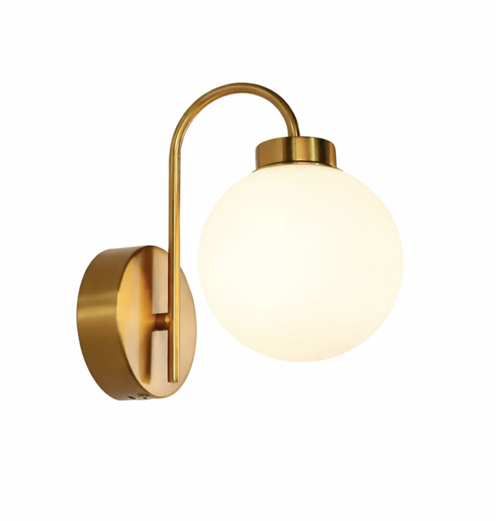Rhea Rechargeable Wall Light - Brass Opal