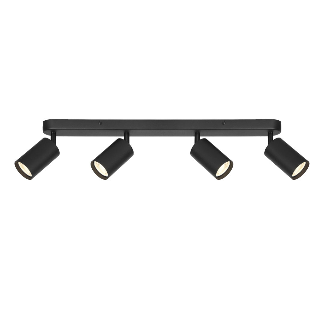 Picard Black Wall Spotlights - 3 Sizes - 4 light