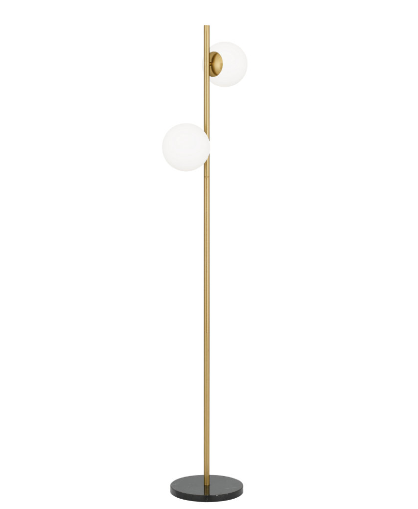 Figaro Antique Gold Floor Lamp